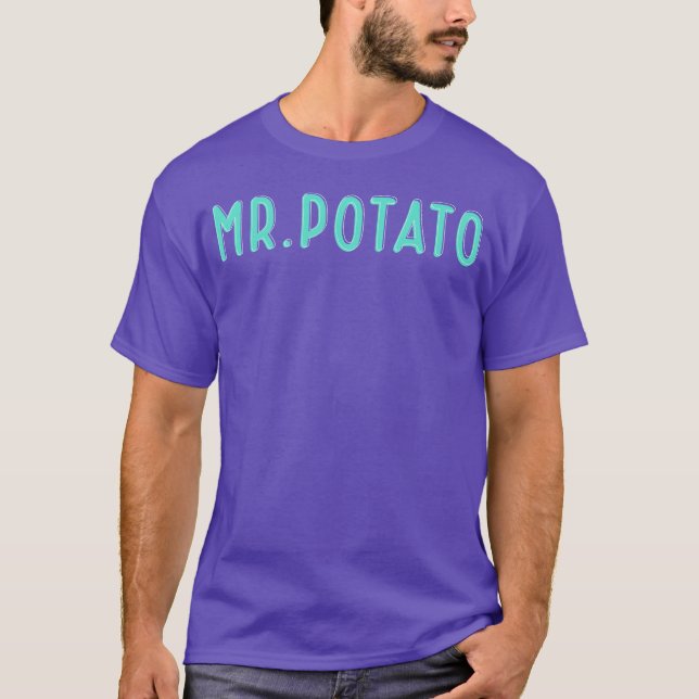Mr Potato Roligt talesätt flicka T Shirt (Framsida)