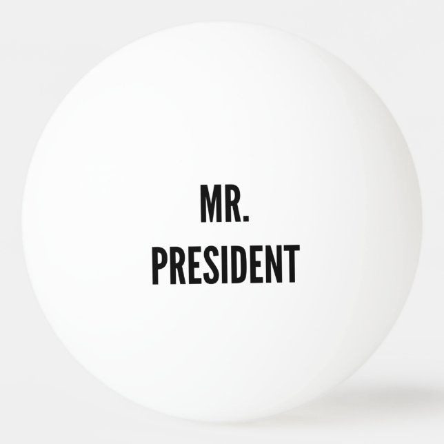 Mr. President Funny Skol skämt Beer Pong Pingisboll (Framsidan)