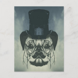 Mr Pug på ett kort