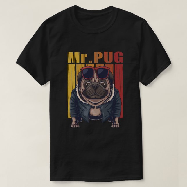 Mr Pug T Shirt (Design framsida)