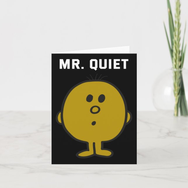 Mr Quiet Design Kort (Framsida)