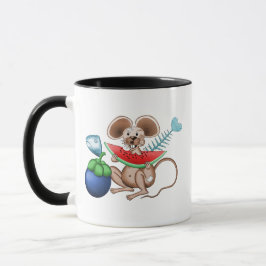 Mr. Rat enjoying his meal in the garbage restauran Mugg