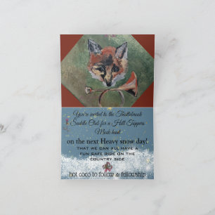 Mr Sly Fox Hunt-mappad inbjudan