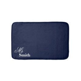 Mr Smith Navy Namn Badrumsmatta