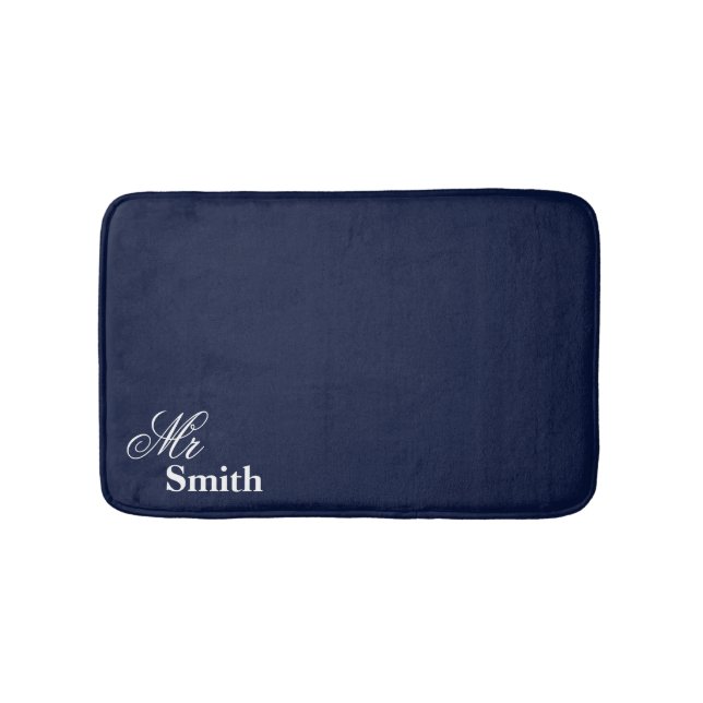 Mr Smith Navy Namn Badrumsmatta (Framsidan)