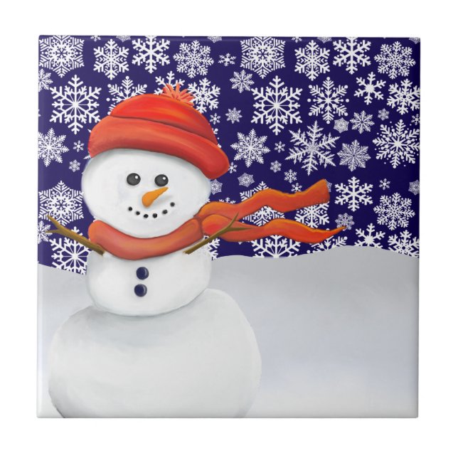 Mr. Snowman Kakelplatta (Framsidan)