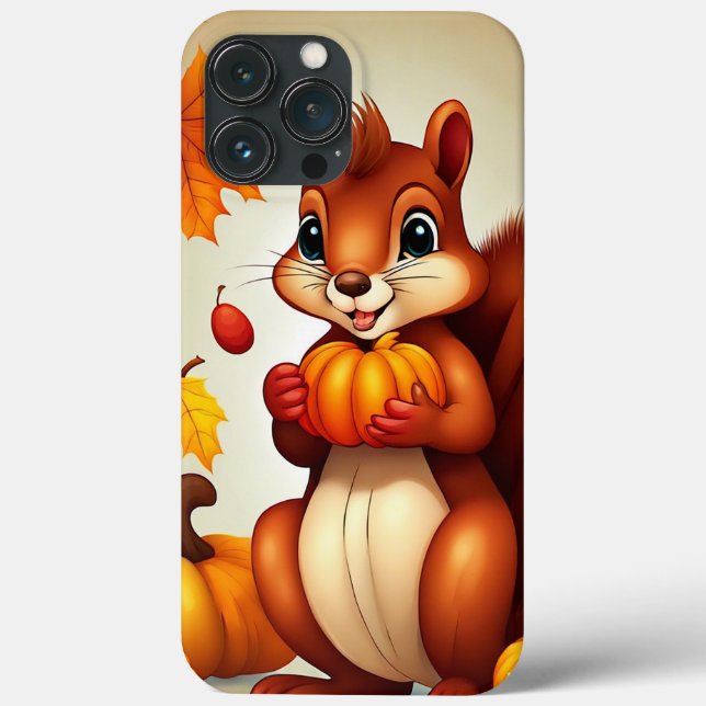 Mr. Squirrel Autumn  Phone Case (Baksida)