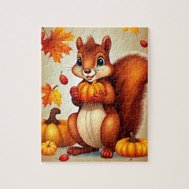 Mr. Squirrel Jigsaw Puzzle Pussel (Vertikal)
