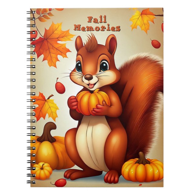 Mr. Squirrel Notebook Anteckningsbok (Framsidan)