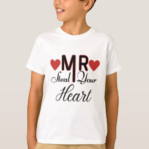 Mr stal ditt hjärta för Valentindagen 2024 T Shirt