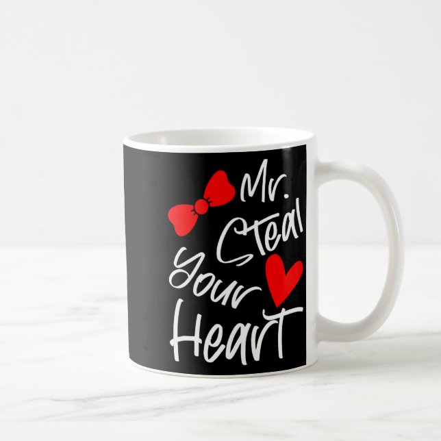 Mr Steal Your Heart For Boys Toddlers Valentines _ Kaffemugg (Höger)