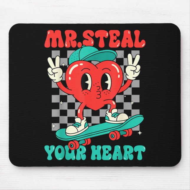 Mr Steal Your Heart For Boys Toddlers Valentine's  Musmatta (Framsidan)