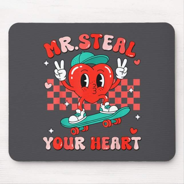Mr Steal Your Heart For Boys Toddlers Valentine's  Musmatta (Framsidan)