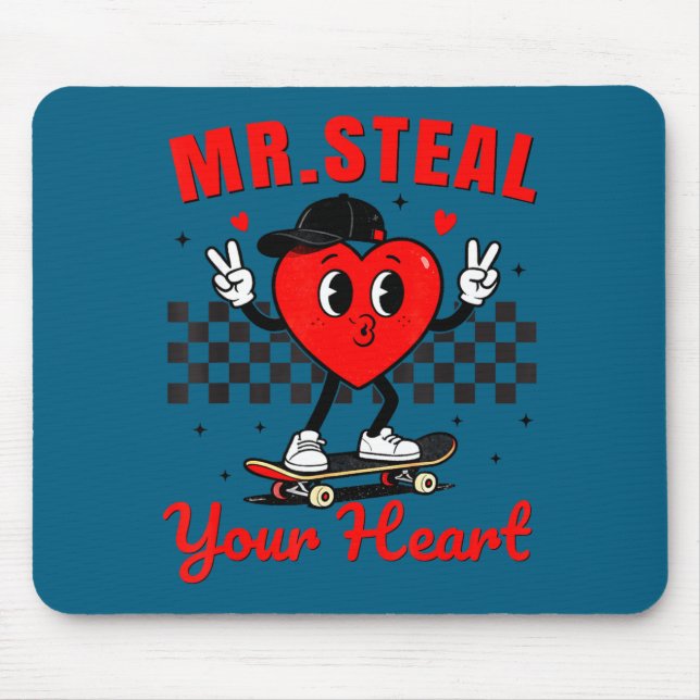 Mr Steal Your Heart For Boys Toddlers Valentine's  Musmatta (Framsidan)