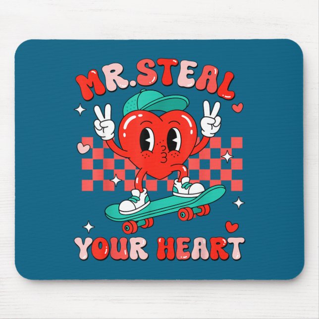 Mr Steal Your Heart For Boys Toddlers Valentine's  Musmatta (Framsidan)