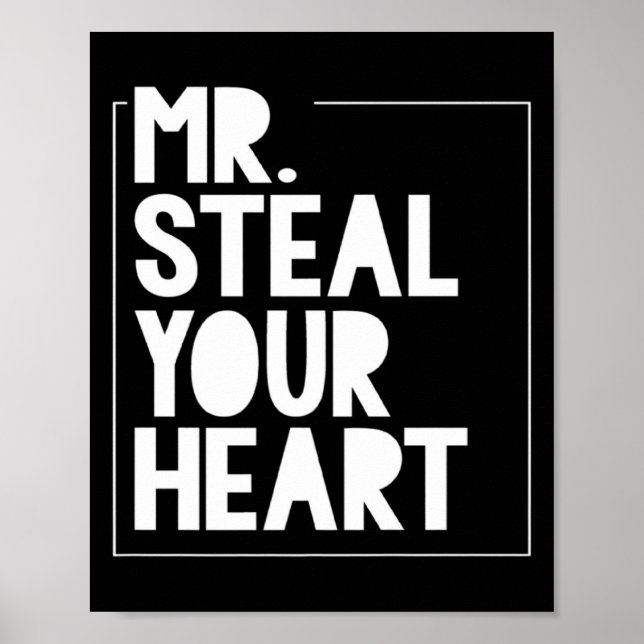 Mr Steal Your Heart For Boys Toddlers Valentines _ Poster (Framsidan)