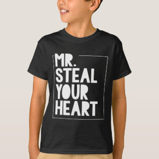 Mr Steal Your Heart For Boys Toddlers Valentines _ T Shirt