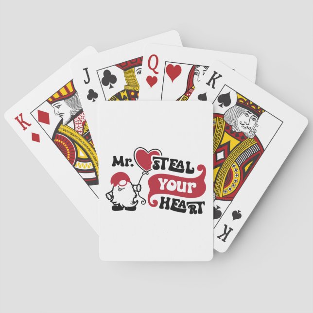 Mr Steal Your Heart - Valentine Casinokort (Baksidan)