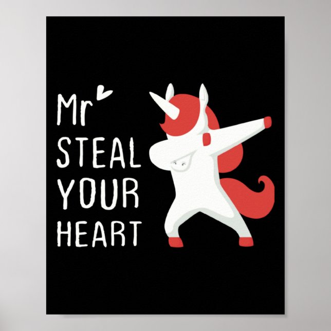 Mr Steal Your Heart Valentines Day V Day Boys Unic Poster (Framsidan)