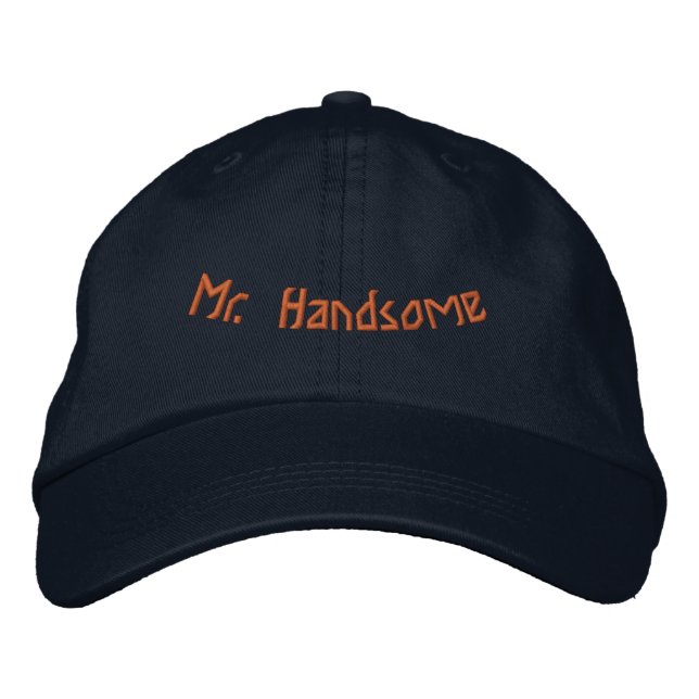 Mr. Stilig Tryckt Awesome Elegant Marin-Hatt Broderad Keps (Framsida)