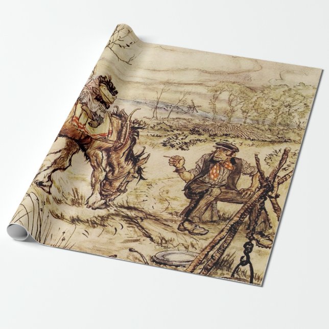 Mr Toad och zigenerskan av Arthur Rackham Presentpapper (Utrullad)