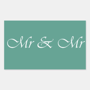 Mr. Typography Rektangulärt Klistermärke