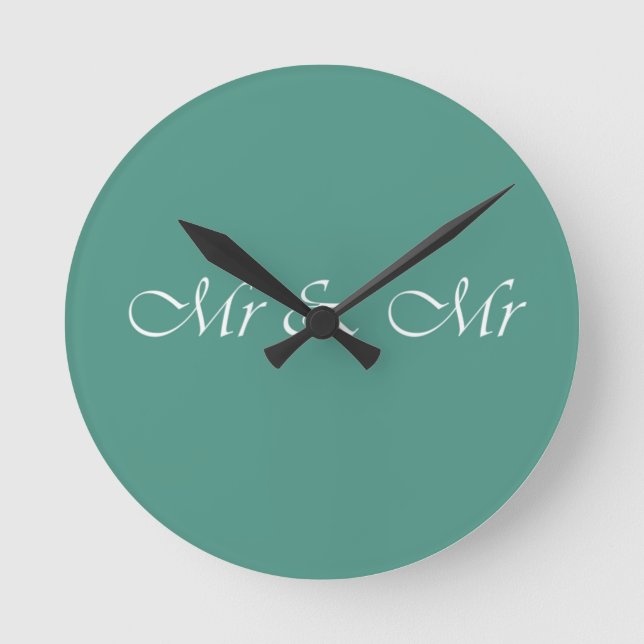 Mr. Typography Rund Klocka (Framsida)