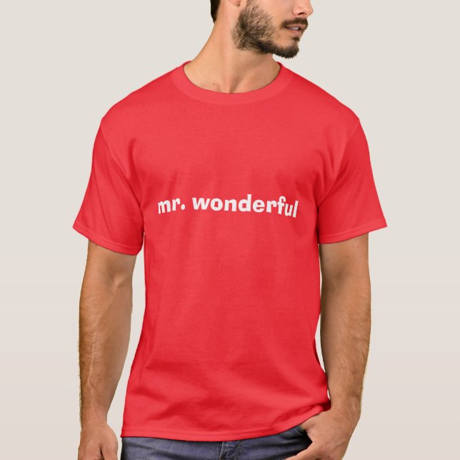 mr. underbart tee shirt (Framsida)