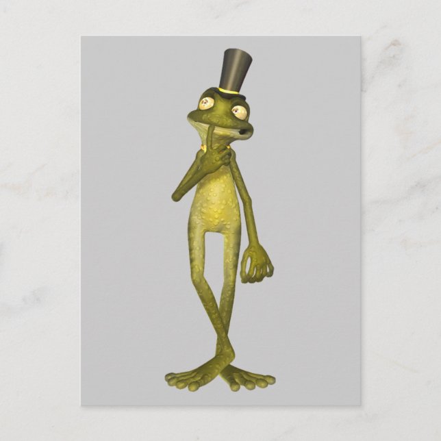 Mr Warts Tecknad Frog Vykort (Framsida)