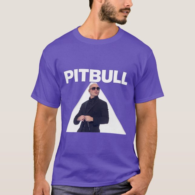 Mr Worldwide Pitbull Rappare vänner T Shirt (Framsida)
