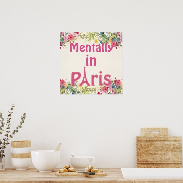 Mråkar in Paris Poster (Kök)