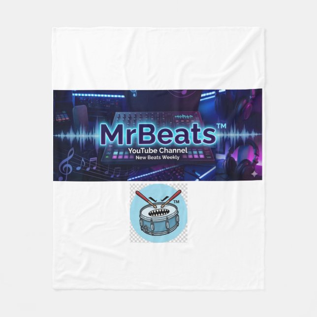 MrBeats Originala Musikuppladdningar Filten! Fleecefilt (Framsidan)