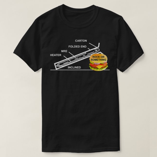 MRE, Rock or Something, army  T Shirt (Design framsida)