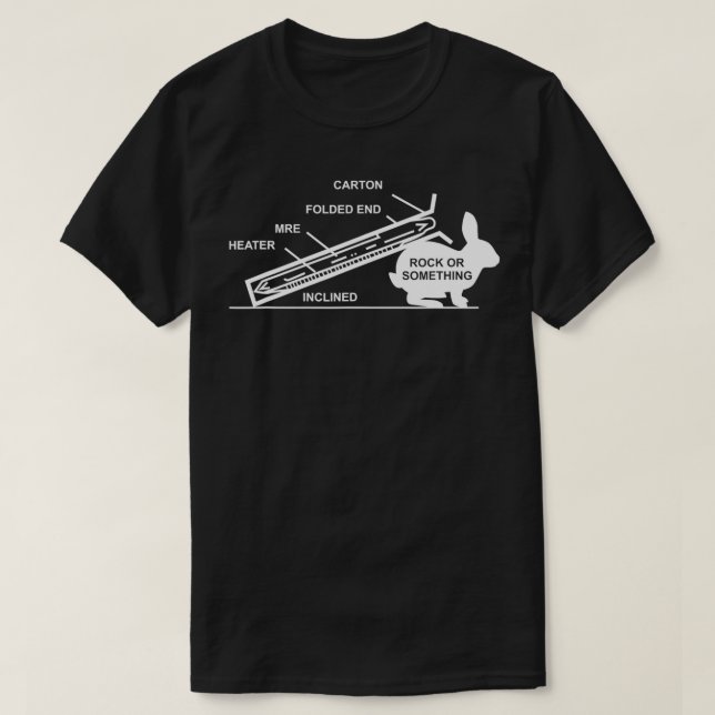 MRE Sten eller något kanin T Shirt (Design framsida)