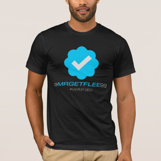 @MrGetFlee99 - Verifierat - svart Tee (Framsida)
