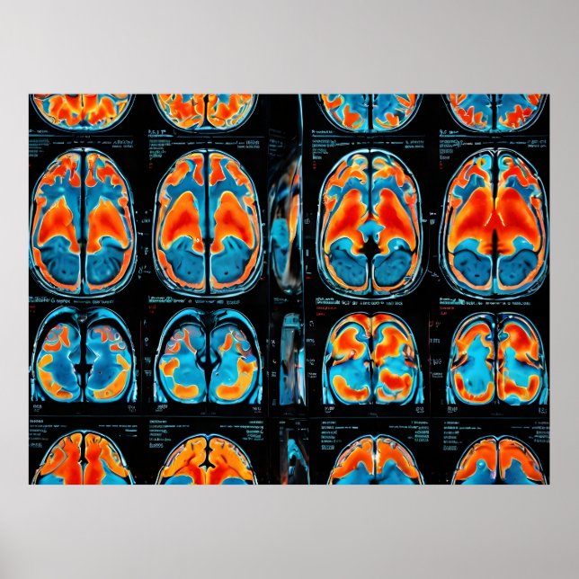 MRI hjärnskanning Poster (Framsidan)