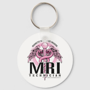 MRI Rosa Caduceus Nyckelring