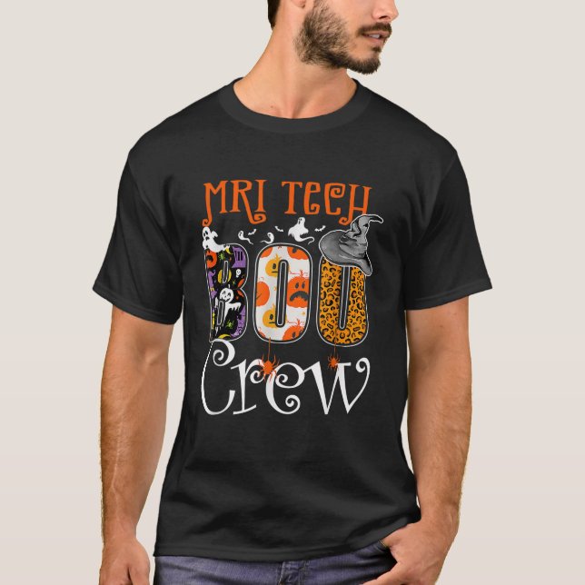 MRI Tech Boo Crew Halloween fest Costume Spooky M T Shirt (Framsida)