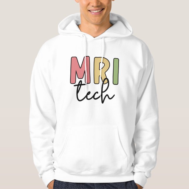 MRI Tech | Tekniker för radiologi vid MRI Hoodie (Framsida)