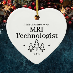 MRI Technolog Första julvården Julgransprydnad Keramik