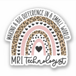 MRI Technolog Rainbow, radiologi, MRI Tech Klistermärken