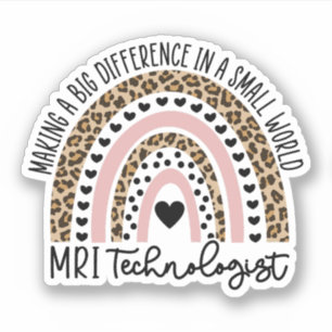 MRI Technolog Rainbow, radiologi, MRI Tech Klistermärken