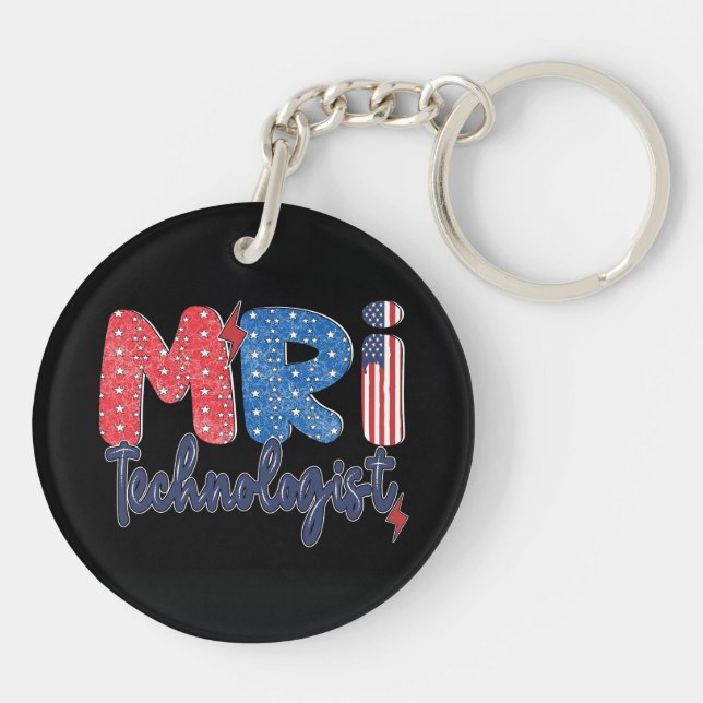 MRI Technologist Acrylic Keychain, Double Sided (Baksidan)