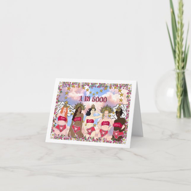 MRKH-kort nr Womb, inte mindre kvinna Tack Kort (Framsida)