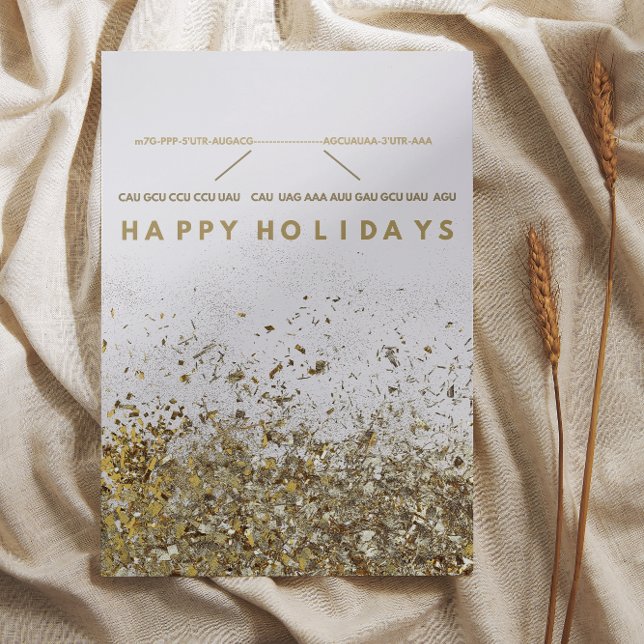 mRNA Biology glad helg Julkort (Skapare uppladdad)