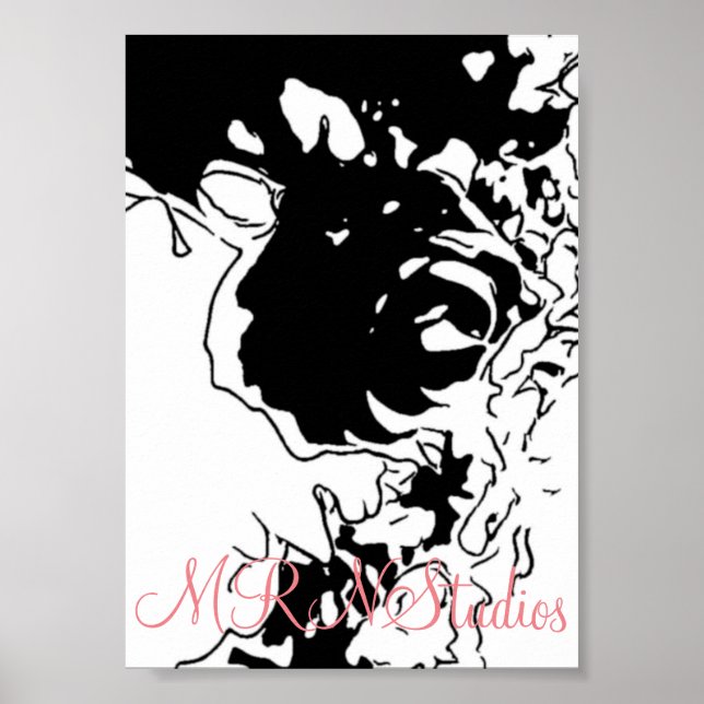 MRNStudios Flower Doodle Poster (Framsidan)