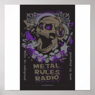 MRR Screaming Skull Poster