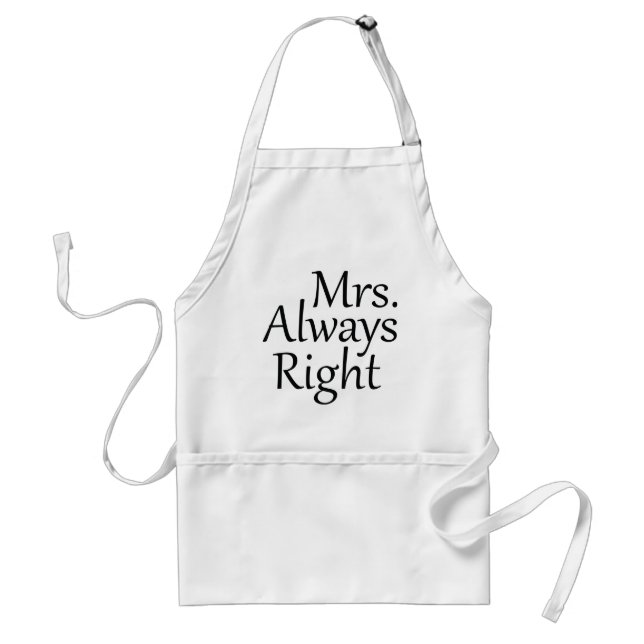 Mrs. Alltid Höger Förkläde (Framsidan)