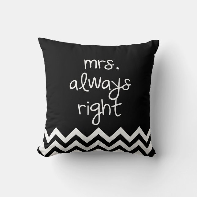 Mrs.alltid-höger Kudde (Framsida)