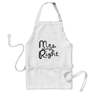 Mrs. Alltid Höger-plattan Förkläde